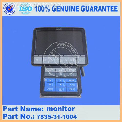 Bahagian jengkaut Komatsu PC200-8 panel monitor 7835-31-1012